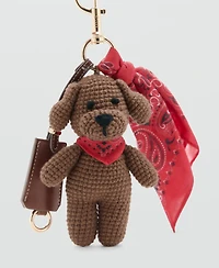 Mango Women's Plushie And Scarf Keychain
