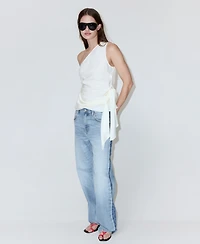 Mango Women's Low-Rise Straight Jeans