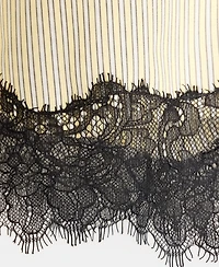 Mango Women's Striped Lace Shorts