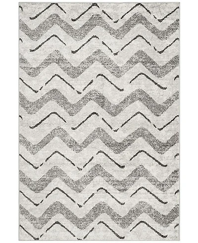 Safavieh Adirondack 121 Silver and Charcoal 5'1" x 7'6" Area Rug