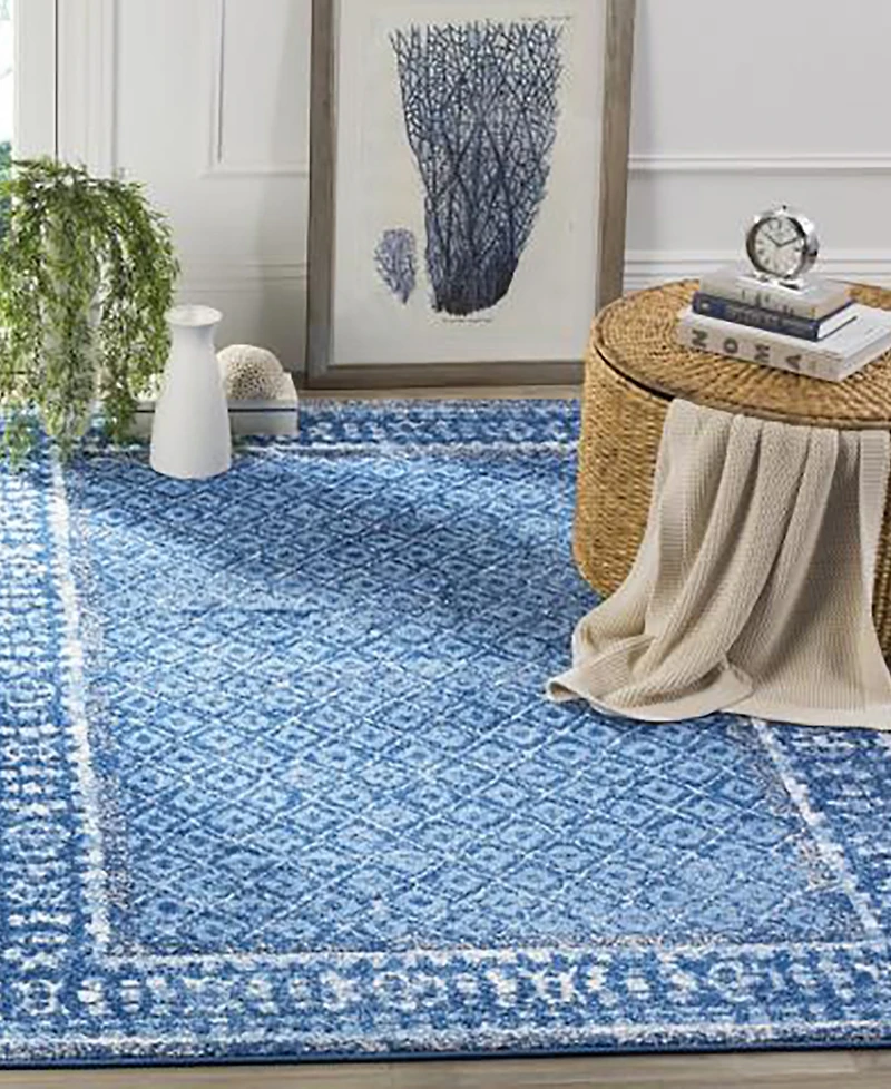 Safavieh Adirondack Light Blue and Dark Blue 5'1" x 7'6" Area Rug