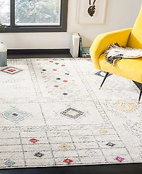 Safavieh Adirondack 206 Light Gray and Aqua 8' x 10' Sisal Weave Area Rug