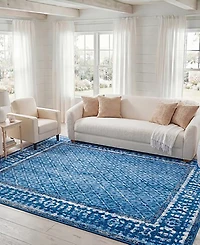 Safavieh Adirondack Light Blue and Dark Blue 5'1" x 7'6" Area Rug
