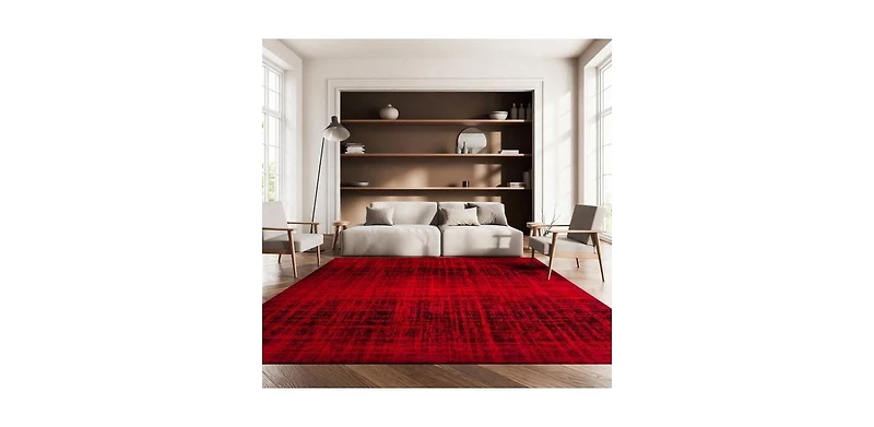 Safavieh Adirondack Red and Black 5'1" x 7'6" Area Rug