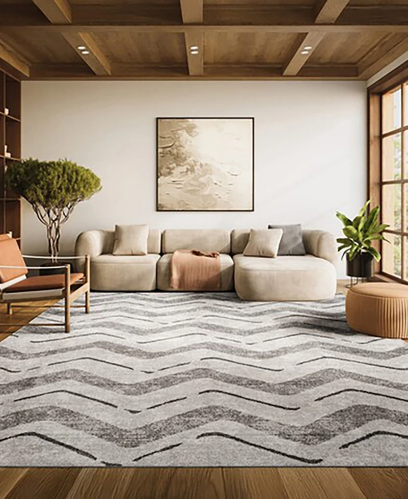 Safavieh Adirondack 121 Silver and Charcoal 8' x 10' Area Rug