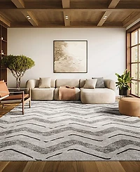 Safavieh Adirondack 121 Silver and Charcoal 8' x 10' Area Rug