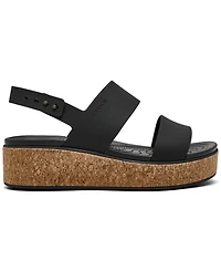 Crocs Women's Brooklyn Cork Low Wedge Sandals