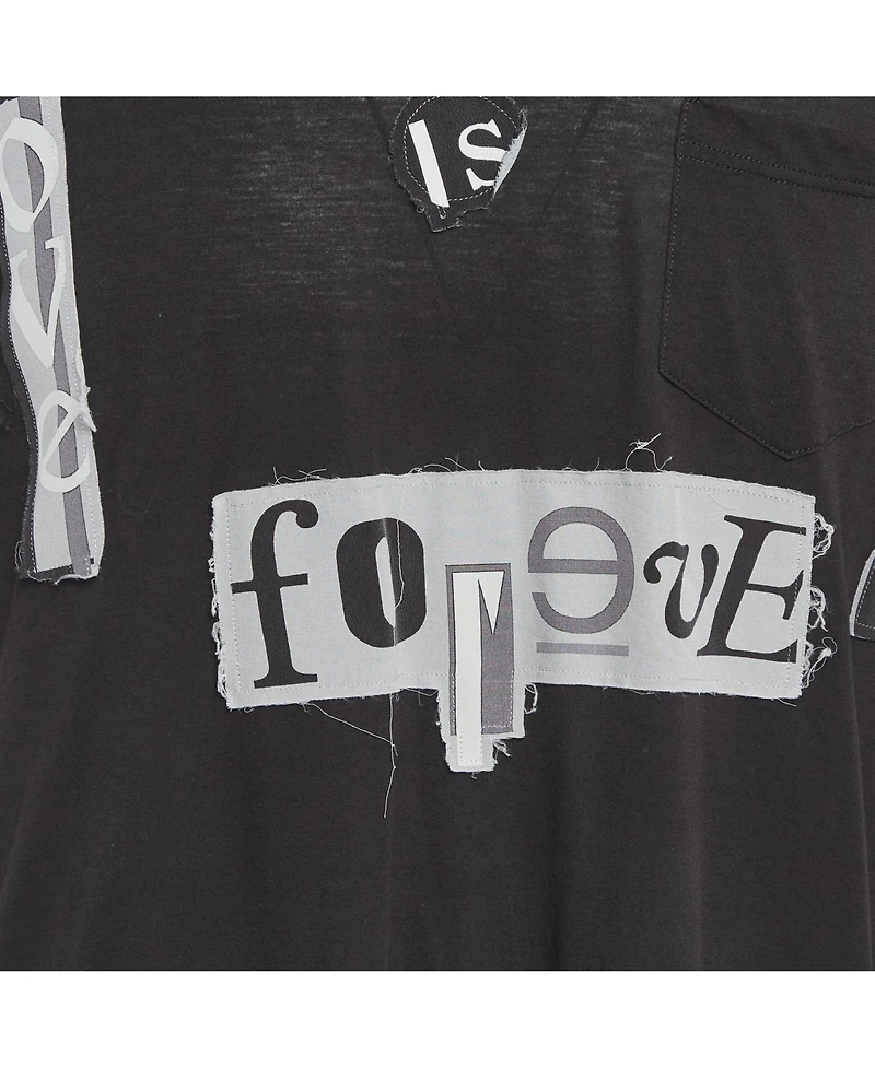 Pre-Owned Dolce & Gabbana Men's Jersey Patchwork T-Shirt