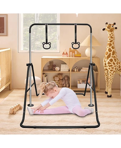 Zeny Multi-Functional Adjustable Height Children's Horizontal Gymnastic Bar With Bear Rings