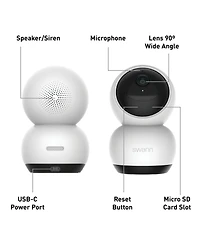 Swann Evo 2K Indoor Pan Tilt Wi-Fi Camera
