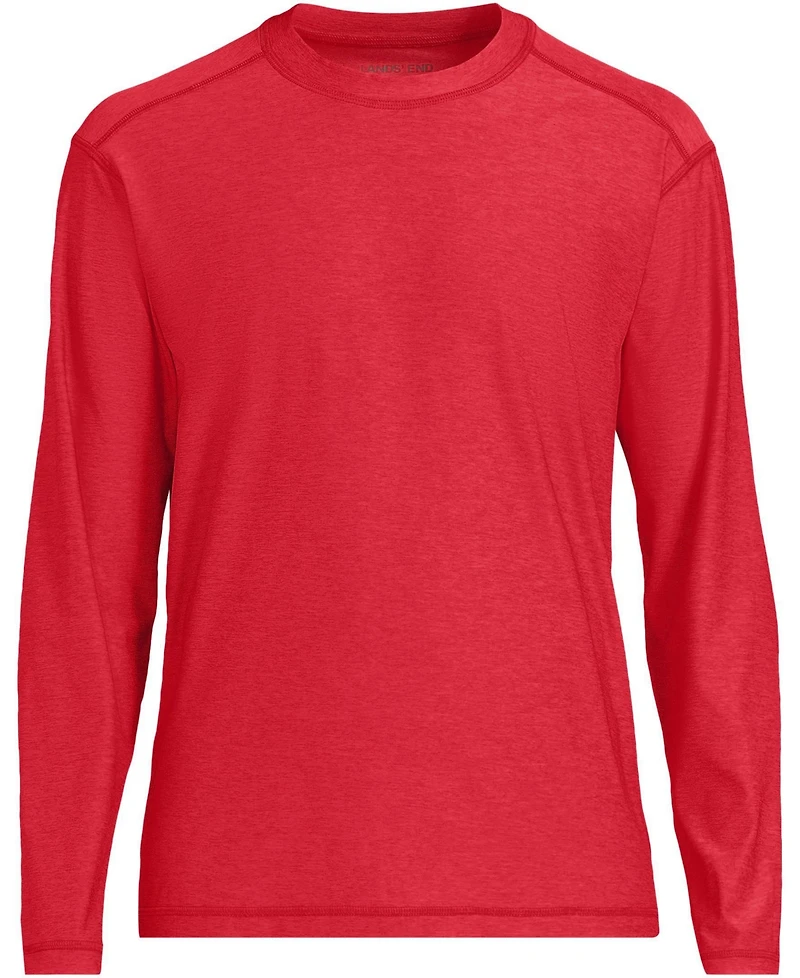 Lands' End Men's SunShade Upf 50 Long Sleeve Swim Tee Cooling Rash Guard