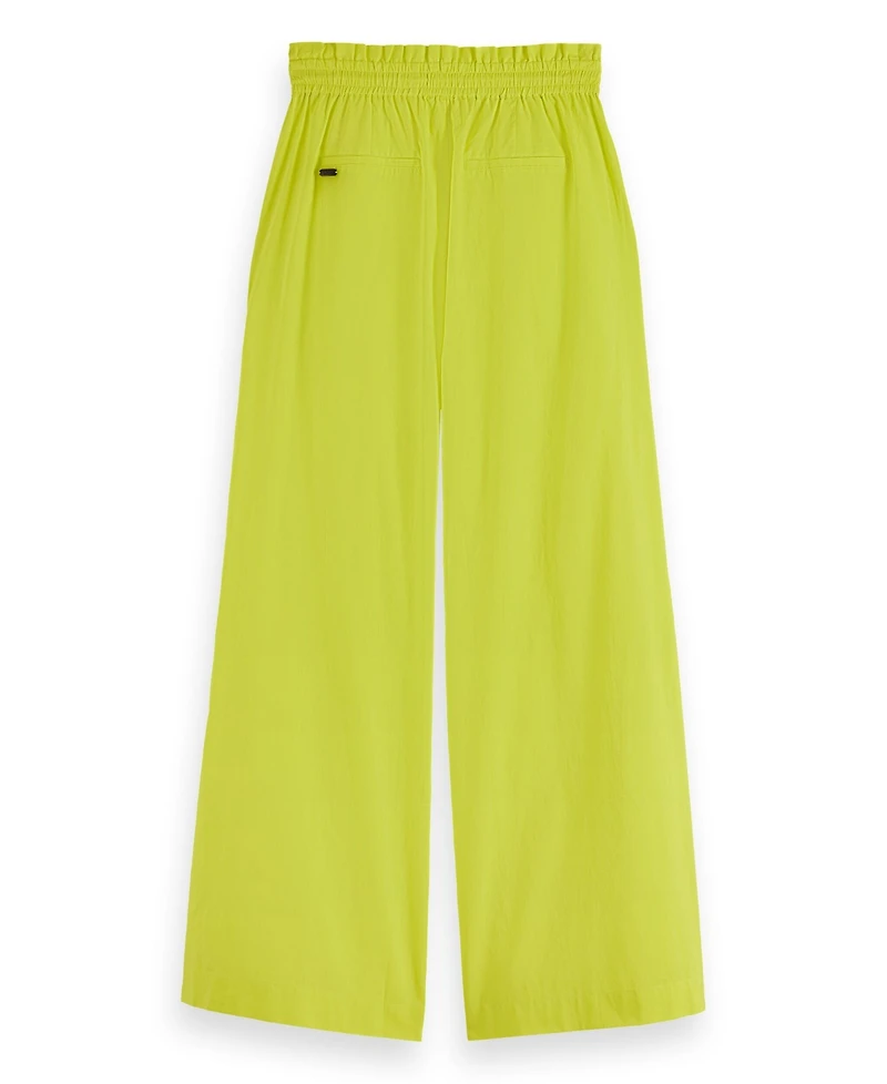 Scotch & Soda Women's Cotton Voile High-Rise Wide-Leg Pull On Pants