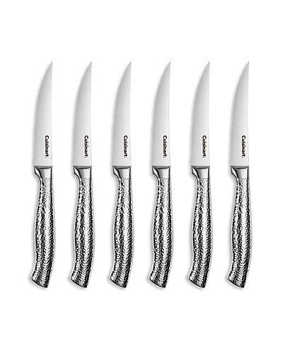 Cuisinart 6-Piece Stainless-Steel Soft Hammer Steak Knife Set