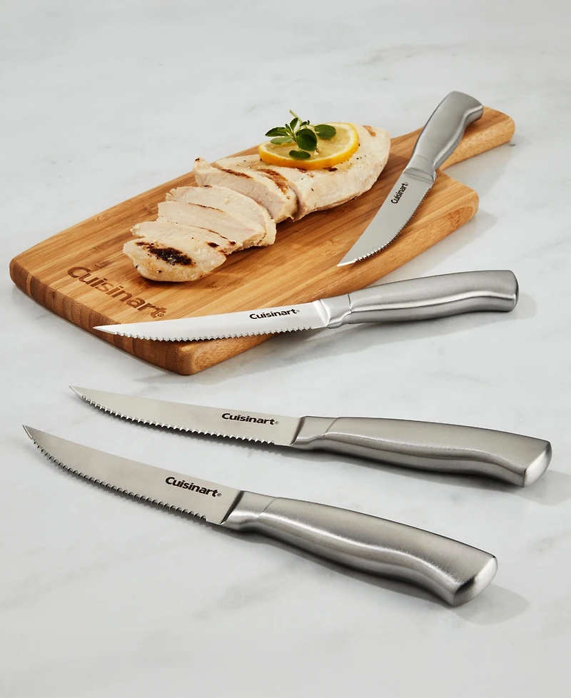 Cuisinart 4-Piece Stainless-Steel Hollow Handle Steak Knife Set