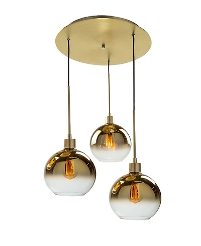 Artcraft Lighting Morning Mist 19.75" Metal 3-Light Pendant