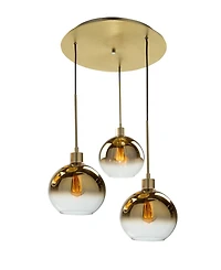 Artcraft Lighting Morning Mist 19.75" Metal 3-Light Pendant