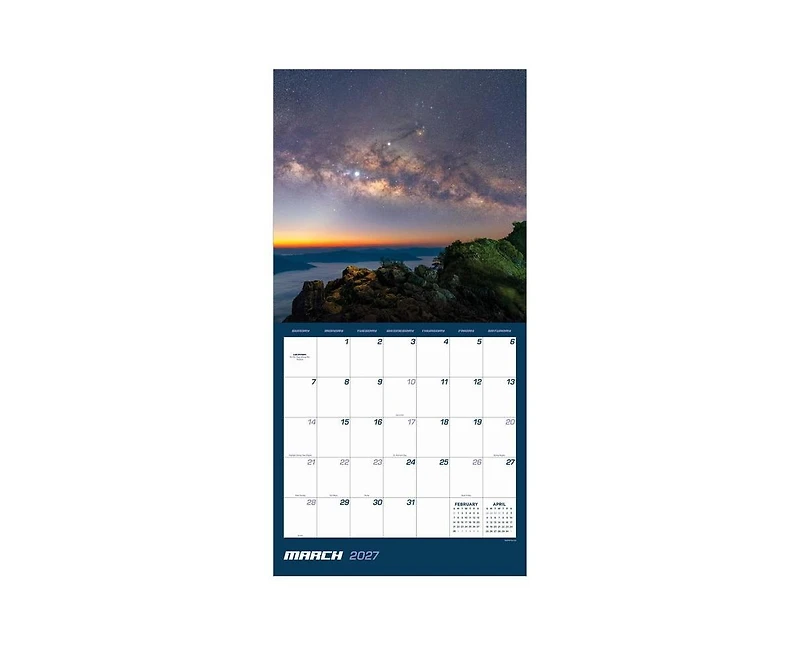 Tf Publishing Paper Goods 2027 Stargazing Wall Calendar