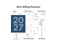Tf Publishing Paper Goods 2027 Naval Grid Large Monthly Planner