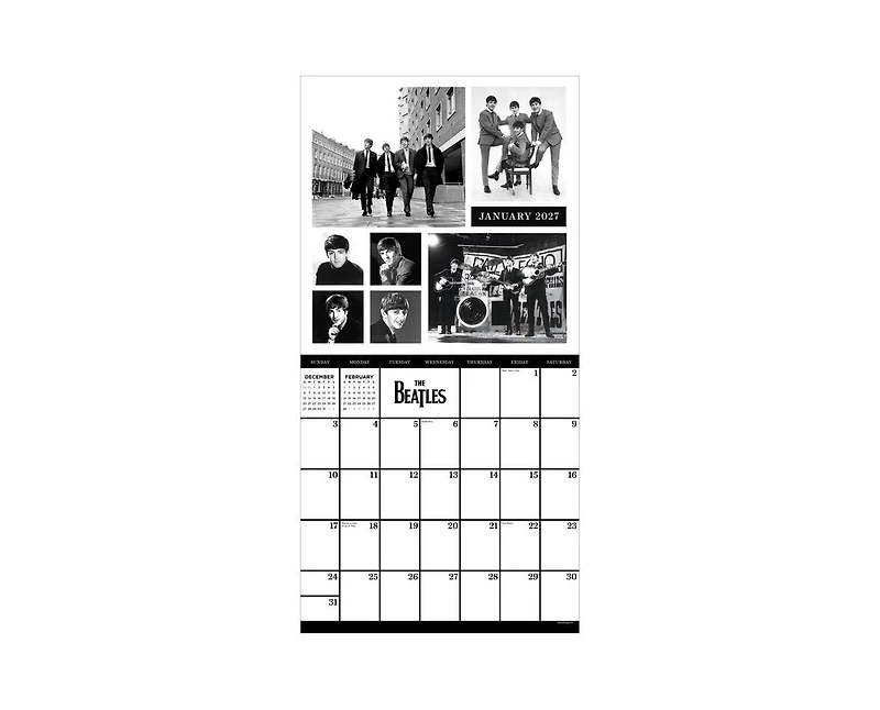 Tf Publishing Paper Goods 2027 The Beatles Wall Calendar