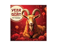 Tf Publishing Paper Goods 2027 Year of the Goat Wall Calendar