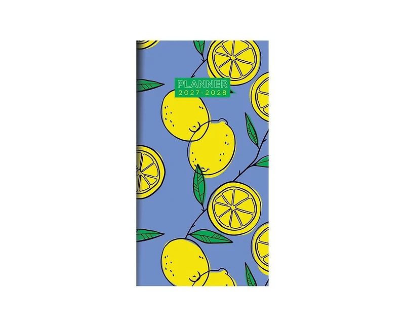 Tf Publishing Paper Goods 2027-2028 Lemon Small Monthly Pocket Planner
