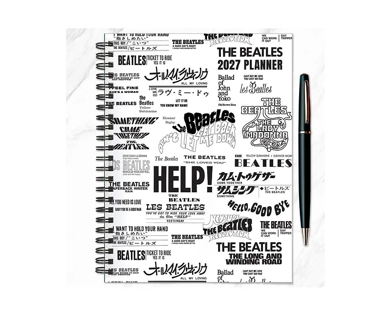 Tf Publishing Paper Goods 2027 Beatles Medium Weekly Monthly Planner