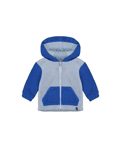 Deux par Deux Baby Boy (3M–24M) Hooded Zip Sherpa Jacket