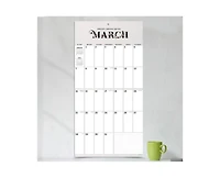 Tf Publishing Paper Goods 2027 Big Grid-Floral Wall Calendar