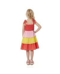 Andy & Evan Toddler Girls 2T To 6X Gauze layered dress