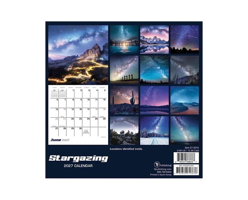 Tf Publishing Paper Goods 2027 Stargazing Mini Calendar