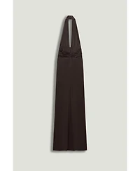 Nocturne Women's Draped Halter Neck Maxi Dress