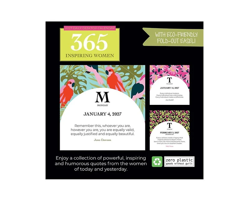 Tf Publishing Paper Goods 2027 365 Inspiring Women Daily Desktop Calendar