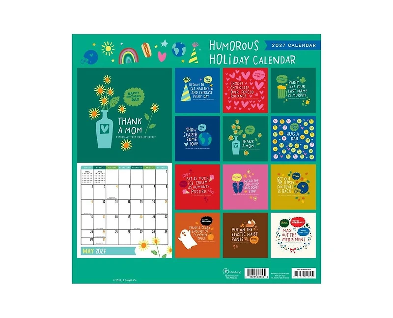 Tf Publishing Paper Goods 2027 Amy Smyth Humor Wall Calendar