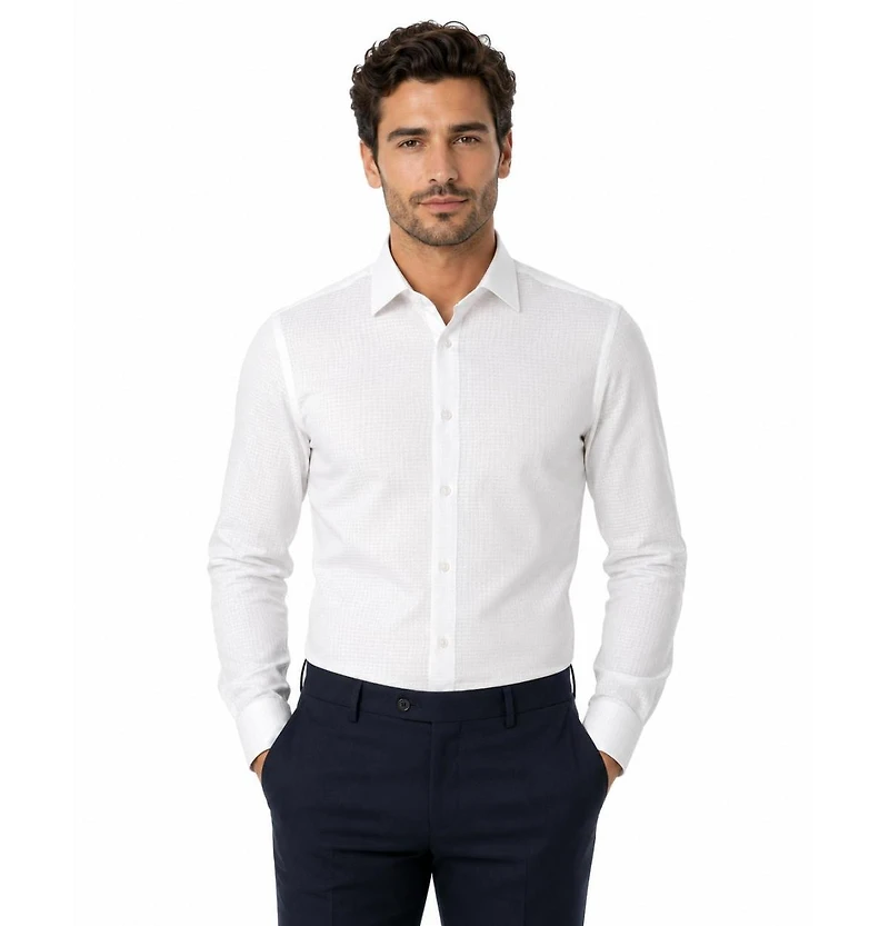 Elie Balleh Men's Slim Fit Baby Button-Down Shirt