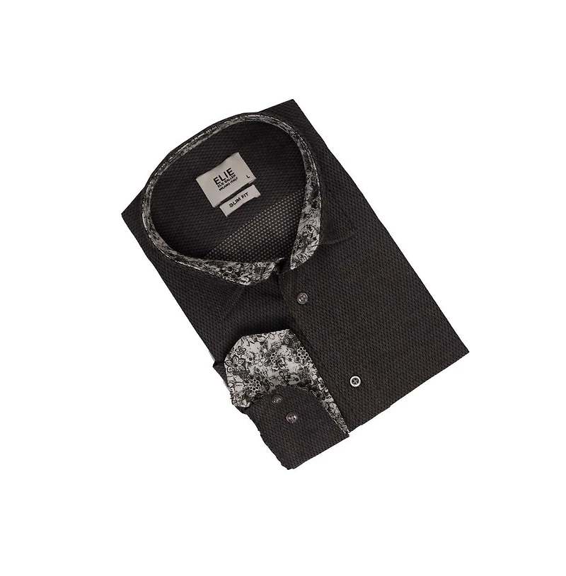 Elie Balleh Men's Slim Fit Trendy Button-Down Shirt