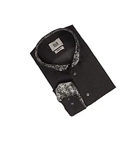 Elie Balleh Men's Slim Fit Trendy Button-Down Shirt