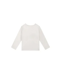 Deux par Big Girls 6 -14 Brushed Rib Crew Neck Top