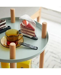 Flynama 3 Tier 360 Degree Rotating Multi-Functional Household Storage Book Display Rack