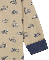 Kids Headquarters Toddler Boys' 2T-5T Long-Sleeve Shirt and Jeans, 2-Piece Set