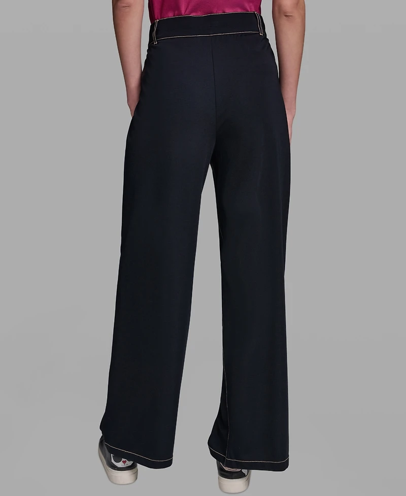 Karl Lagerfeld Paris Women's Pull-On Jersey Pants