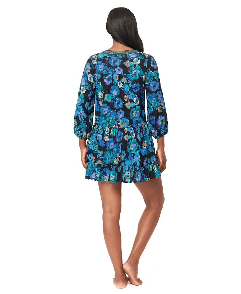 Miraclesuit Women's Secret Garden A-Line Swim Cover-Up Dress