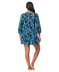 Miraclesuit Women's Secret Garden A-Line Swim Cover-Up Dress