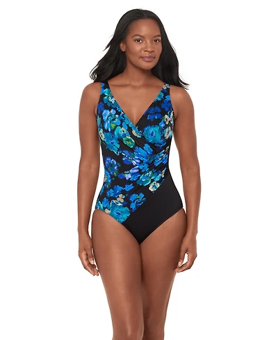 Miraclesuit Women's Secret Garden Oceanus Soft Cup One-Piece Swimsuit