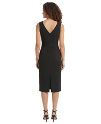 Maggy London Women's Square Neck Midi Dress