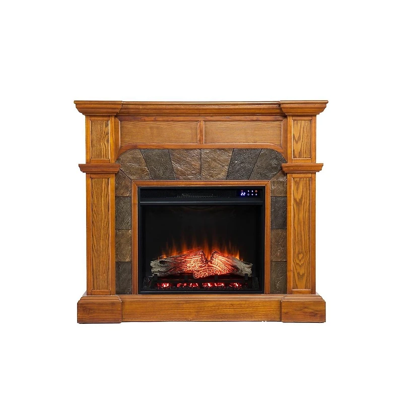 Augusta Home Cartwright Corner Convertible Electric Fireplace