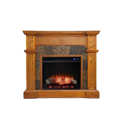 Augusta Home Cartwright Corner Convertible Electric Fireplace