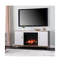 Augusta Home Daltaire Color Changing Fireplace w/ Media Storage