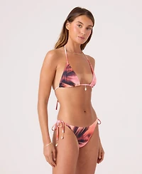 Roxy Women's Palm Before The Storm Charm Detail Tiki Tri Bikini Top