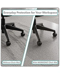 Workonit 46" x 60" Office Chair Mat for Low Pile Carpet ( Pack