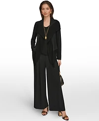 Donna Karan New York Women's Ruffle Front Jacket